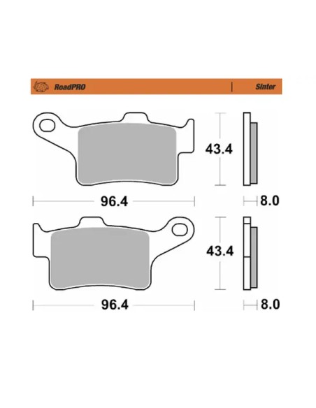 MOTO-MASTER Bremsbeläge & Bremsbacken für Harley Davidson FLHTCUTG 1868 ABS 2020-2025