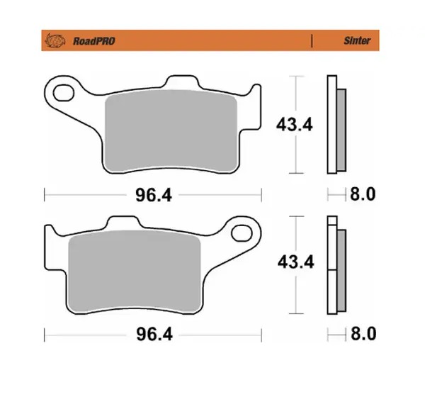 MOTO-MASTER Bremsbeläge & Bremsbacken für Harley Davidson FLHTCUTG 1868 ABS 2020-2025