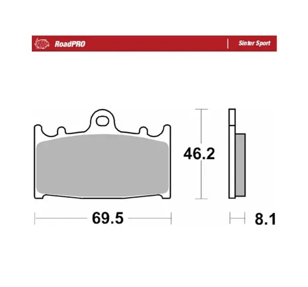 MOTO-MASTER Bremsbeläge für KAWASAKI ZZR 600 1990-2007
