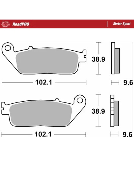 MOTO-MASTER Bremsbeläge für HONDA NC 750 X ABS 2014-2025