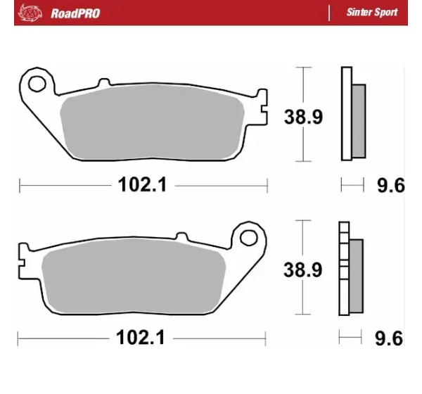 MOTO-MASTER Bremsbeläge für HONDA NC 750 X ABS 2014-2025
