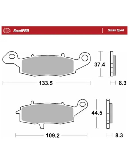 MOTO-MASTER Bremsbeläge für SUZUKI DL 650 ABS 2007-2024
