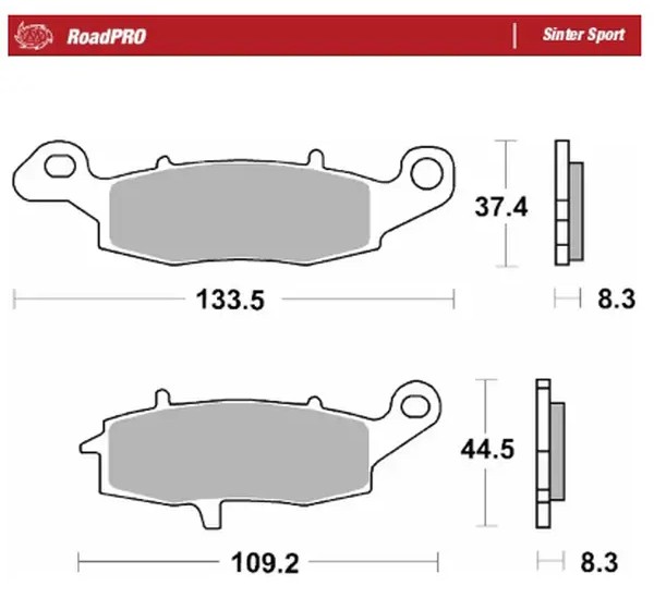 MOTO-MASTER Bremsbeläge für SUZUKI DL 650 ABS 2007-2024