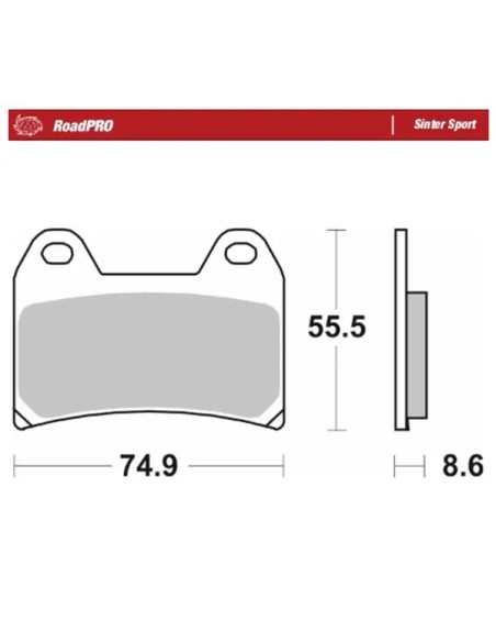 MOTO-MASTER Bremsbeläge für MOTO GUZZI NEVADA 750 2004-2013