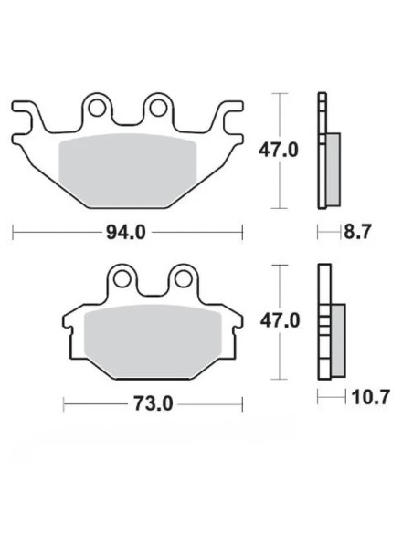 MOTO-MASTER Bremsbeläge & Bremsbacken für YAMAHA YZF-R 125 2008-2016