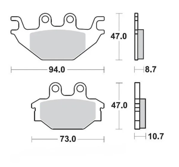 MOTO-MASTER Bremsbeläge & Bremsbacken für YAMAHA YZF-R 125 2008-2016