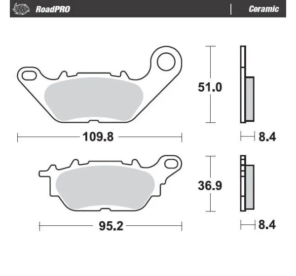 MOTO-MASTER Bremsbeläge & Bremsbacken für YAMAHA GPD 125 ABS 2015-2023