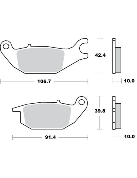 MOTO-MASTER Bremsbeläge & Bremsbacken für HONDA XL 125 V 2001-2011
