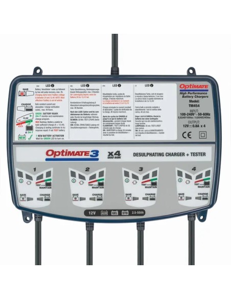TECMATE Ladegeräte - CHARGER OPT 3 -4BANKS
