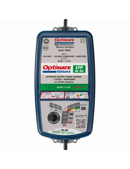 TECMATE Ladegeräte - CHARGER OPT LITHIUM 8S 5A