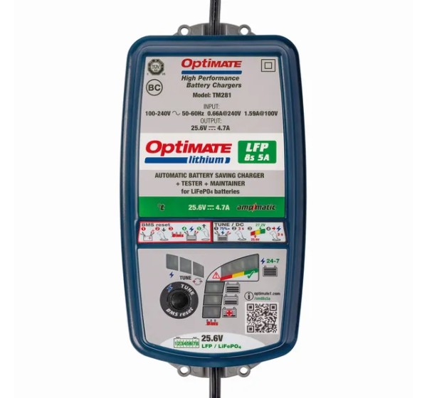 TECMATE Ladegeräte - CHARGER OPT LITHIUM 8S 5A