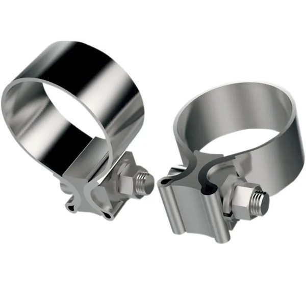 KHROME WERKS Montagematerial & Zubehör - CLAMP EXHAUST SS 1.25 W