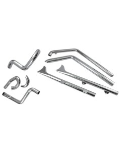 True Duals Auspuffanlage mit Fishtail-Endschalldämpfern