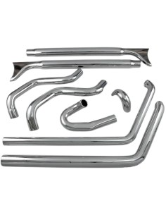 True Duals Auspuffanlage mit Fishtail-Endschalldämpfern