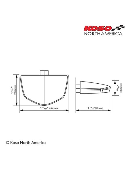 KOSO NORTH AMERICA Rück- und Bremslichter - Einbaubeispiel