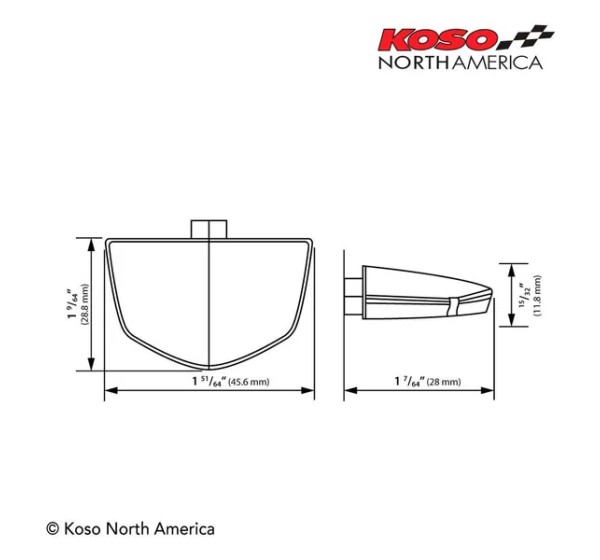 KOSO NORTH AMERICA Rück- und Bremslichter - Einbaubeispiel