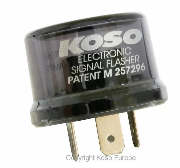 KOSO NORTH AMERICA Kabel & Schalter - FLASHER RELAY 12V 15A 3PIN