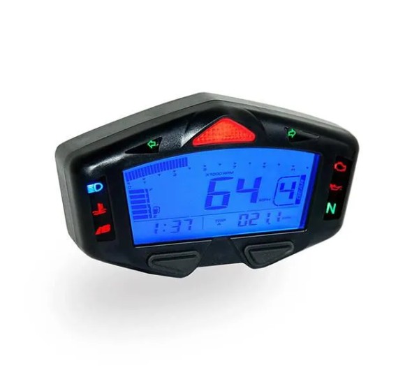 KOSO NORTH AMERICA Tachometer & Drehzahlmesser - DASH PANEL RACE BLK/BLU