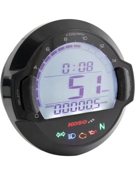 KOSO NORTH AMERICA Anzeigeninstrumente - SPEEDO/TACHO/CTRL D64 BLK