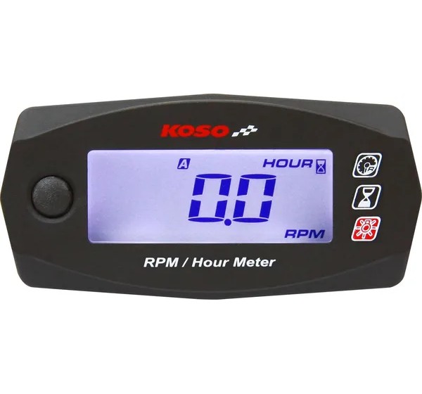 KOSO NORTH AMERICA Anzeigeninstrumente - RPM/HOUR METER MINI-4