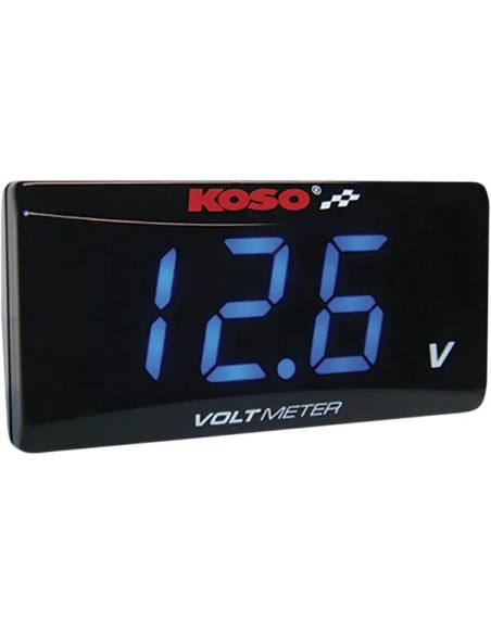 KOSO NORTH AMERICA Anzeigeninstrumente - VOLT METER BLUE SUPER THIN
