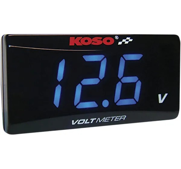 KOSO NORTH AMERICA Anzeigeninstrumente - VOLT METER BLUE SUPER THIN