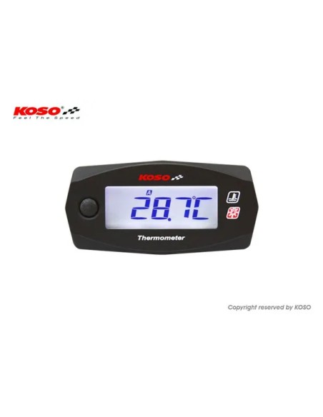 KOSO NORTH AMERICA Anzeigeninstrumente - DUAL THERMOMETER MINI-4