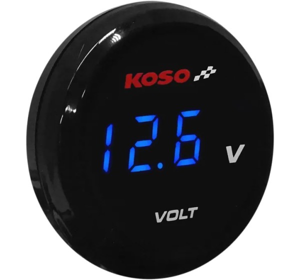 KOSO NORTH AMERICA Anzeigeninstrumente - VOLT METER BLUE