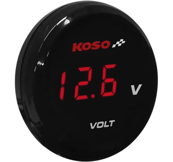KOSO NORTH AMERICA Anzeigeninstrumente - VOLT METER RED