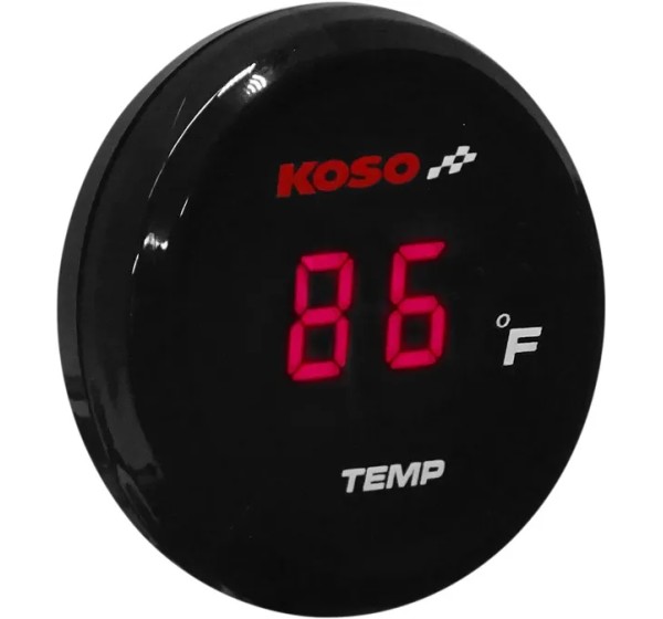 KOSO NORTH AMERICA Anzeigeninstrumente - TEMP AMBIENT RED