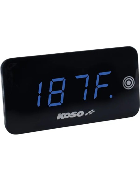 KOSO NORTH AMERICA Anzeigeninstrumente - GAUGE VOLT/TEMP SST BLU