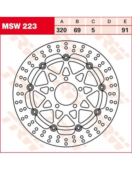 TRW Bremsscheiben für SUZUKI GSX 1300 R 1999-2006