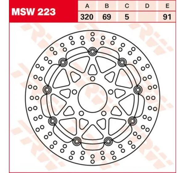 TRW Bremsscheiben für SUZUKI GSX 1300 R 1999-2006