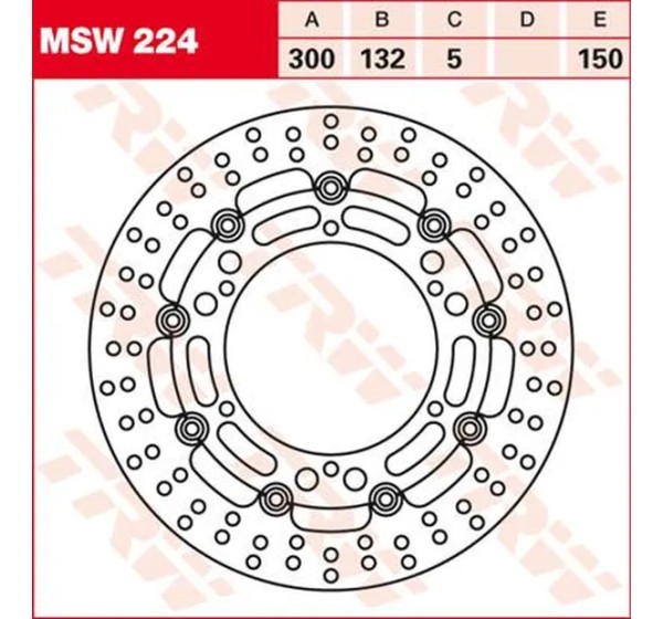TRW Bremsscheiben für YAMAHA XJR 1300 1999-2016