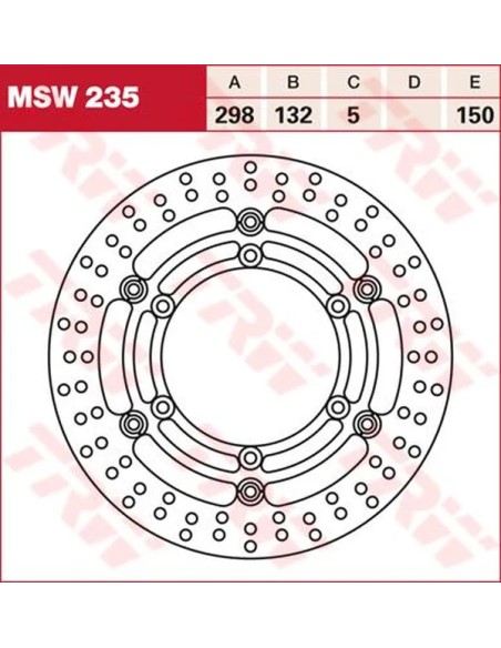TRW Bremsscheiben für YAMAHA XVS 1300 A 2007-2016