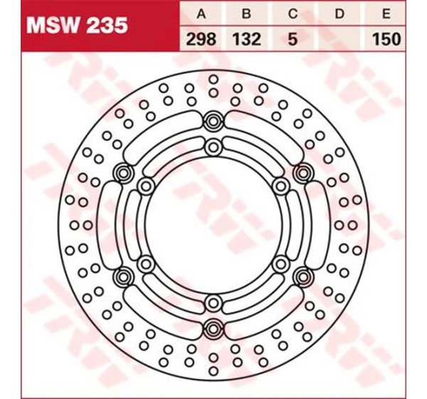 TRW Bremsscheiben für YAMAHA XVS 1300 A 2007-2016