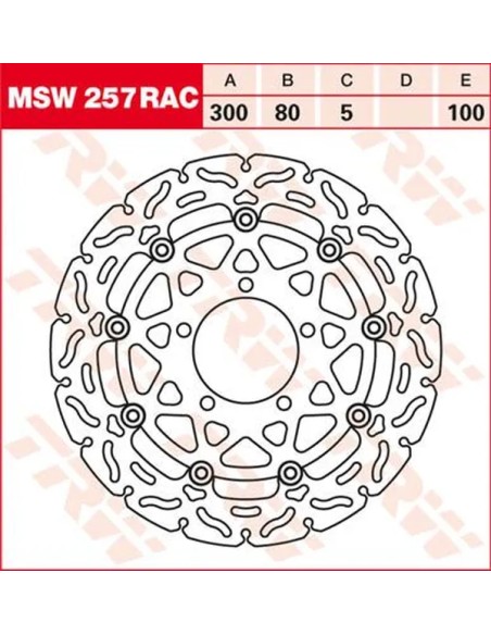 TRW Bremsscheiben für KAWASAKI KLE 650 ABS 2007-2024