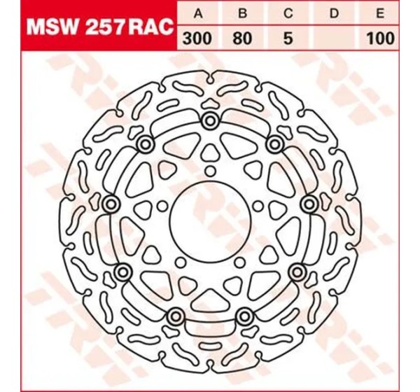 TRW Bremsscheiben für KAWASAKI KLE 650 ABS 2007-2024