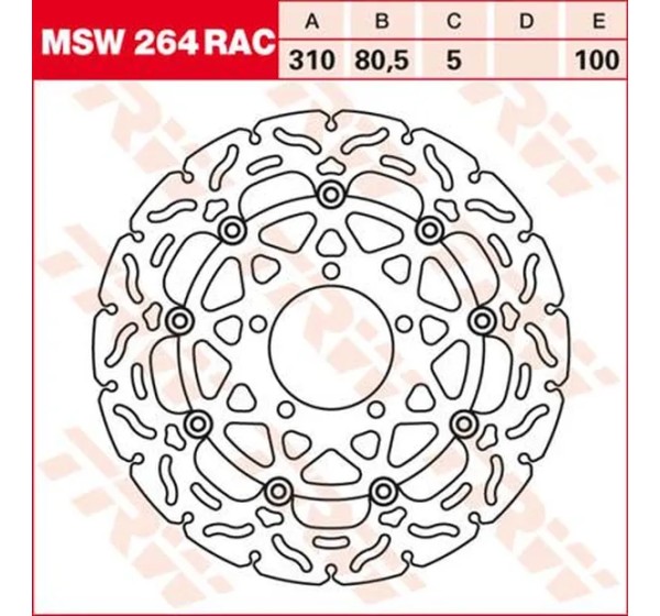 TRW Bremsscheiben für KAWASAKI ZZR 1400 ABS 2006-2020