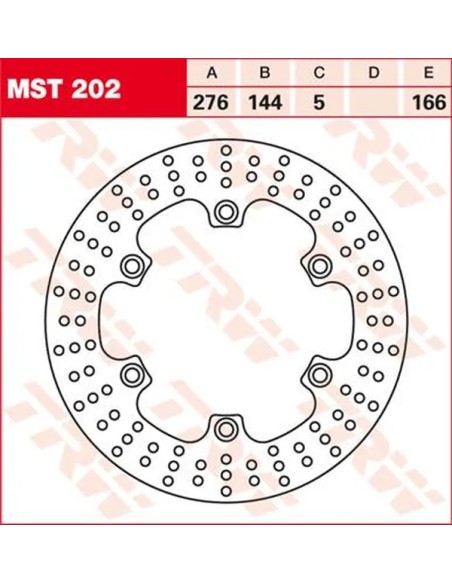 TRW Bremsscheiben für HONDA NT 700 V ABS 2006-2016
