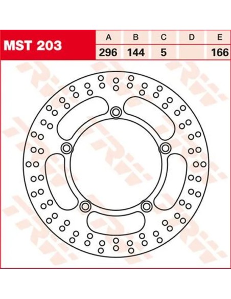 TRW Bremsscheiben für HONDA VT 600 C 1988-2007