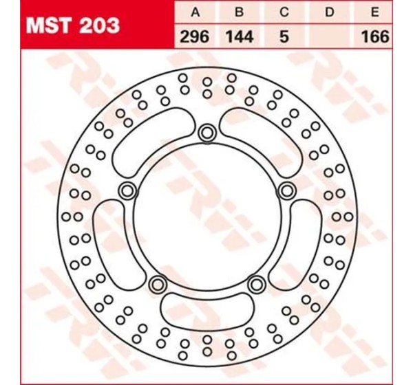 TRW Bremsscheiben für HONDA VT 600 C 1988-2007