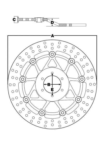 TRW Bremsscheiben - Detailansicht