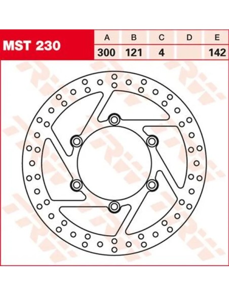 TRW Bremsscheiben für SUZUKI DR 800 S 1991-1998