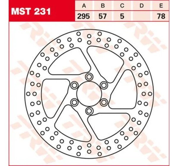 TRW Bremsscheiben für SUZUKI VS 800 GL 1992-1999