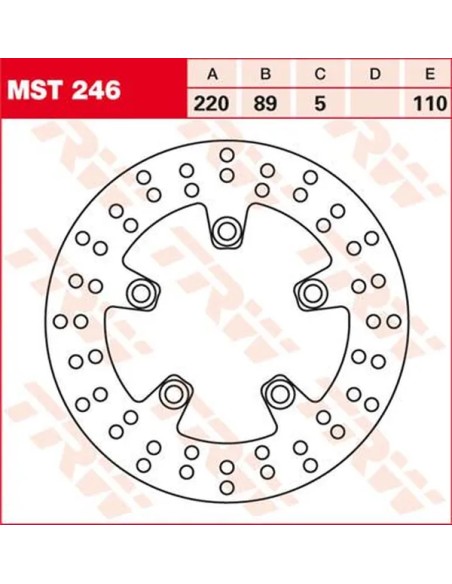 TRW Bremsscheiben für SUZUKI GSX-R 600 1997-2016