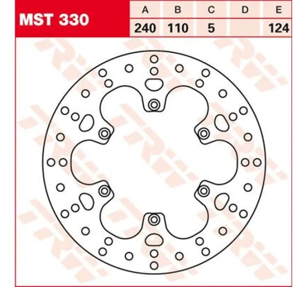 TRW Bremsscheiben für BMW G 650 GS ABS 2009-2016