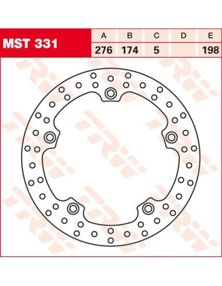 TRW Bremsscheiben für BMW R 850 R 1995-2006