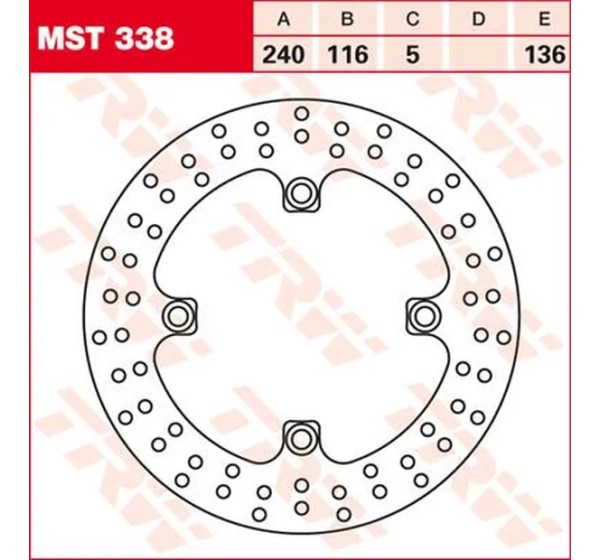 TRW Bremsscheiben für HONDA CB 500 F ABS 2013-2024