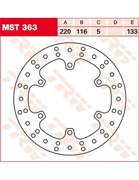 TRW Bremsscheiben für YAMAHA YZF-R6 600 1999-2002